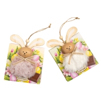 Lapin en bois assortis sur étuis 1 X8pcs