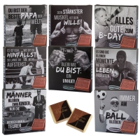 16 pcs Étuis de napolitains, Man's world, ass.