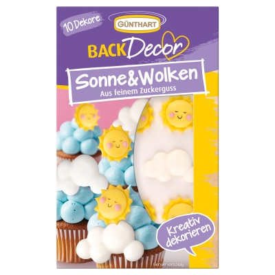 Soleil et nuages de sucre 1 X15 pcs 