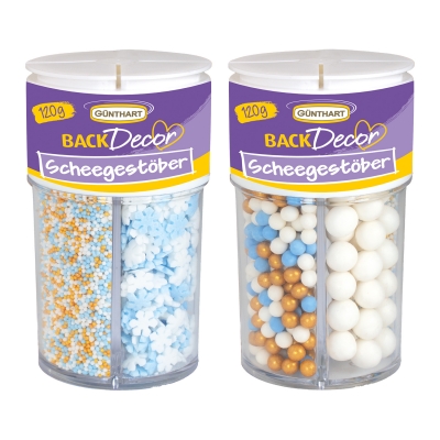 Décor à parsemer, chutes de neige 1 X 8 pcs 