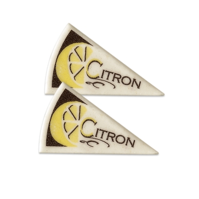 Décors triangle Citron - 55 x 34 mm 