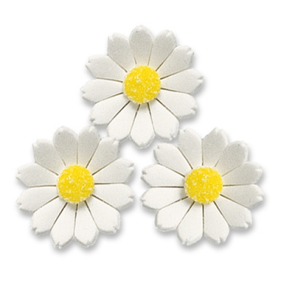 Marguerites, sucre 1 X60 pcs - Ø 40 mm 