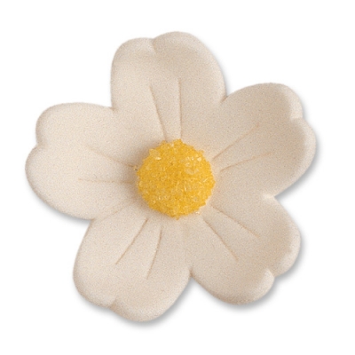 Grandes fleurs blanches, sucre 1 X60 pcs - Ø 40 mm 