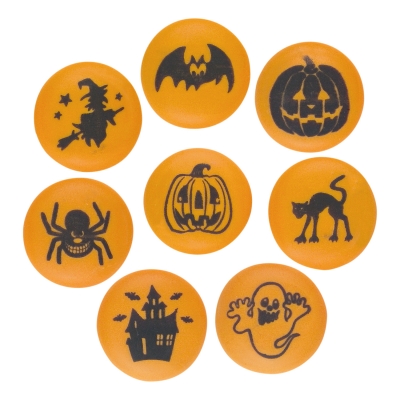 Pastilles Halloween, sucre 1 X84 pcs - ø 20 x 4,5 mm 