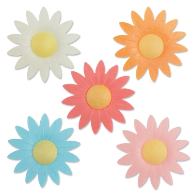 Marguerites en azyme, ass. 1 X100 pcs - Ø 45 x 10 mm 