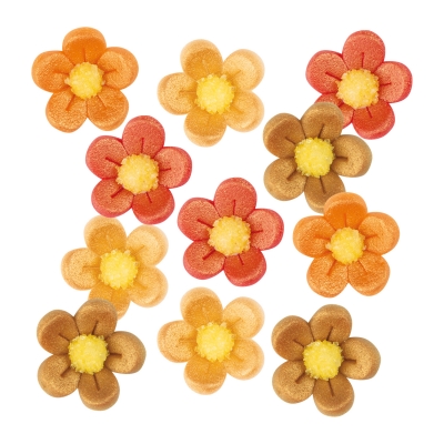 Petites fleurs antique pâte d'amandes ass. 1 X160 pcs - Ø 20 x 8 mm 