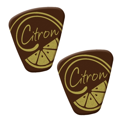 Décors de spécialités  Citron , chocolat noir 1 X140 pcs - 29 x 35 mm 