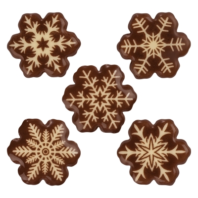 Flocons de neige en chocolat blanc 1 X160 pcs 