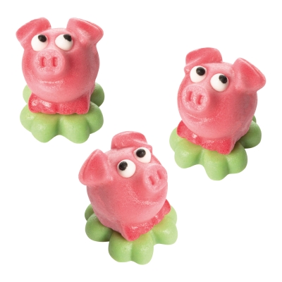 Cochons sur trèfles, pâte d'amandes, 1 X72 pcs 