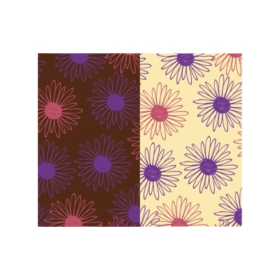 Feuilles de transfert, Fleurs 1 X25 pcs - 400 x 290 mm 