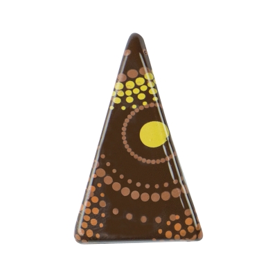 Triangles en chocolat noir, cercles 1 X153 pcs 