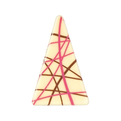 Triangles en chocolat blanc, rayée 1 X153 pcs 