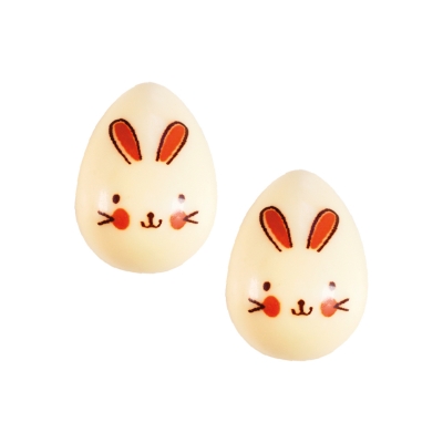 Oeufs de Pâques, lapin, chocolat blanc, 3D 1 X40 pcs 