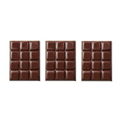 Mini tablette chocolat noir 1 X105 pcs - 30 x 40 mm 