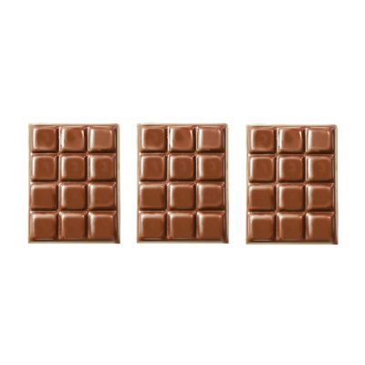 Mini tablette chocolat lait 1 X105 pcs - 30 x 40 mm 