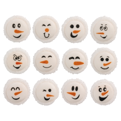 Bonhommes de neige assortis, sucre 1 X120 pcs 