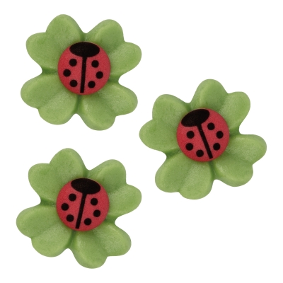 Trèfles à 4 feuilles avec coccinelles 1 X 100 pcs 