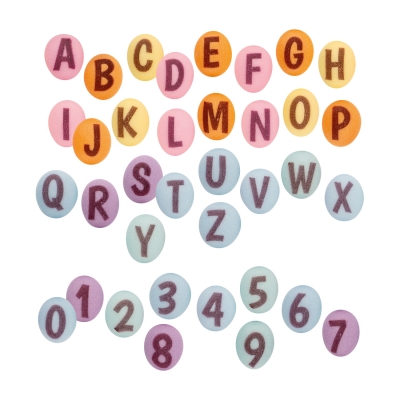 Lettres et chiffres en sucre 1 X 480 pcs 