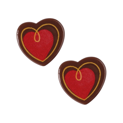 Coeurs en chocolat noir 1 X 128 pcs 