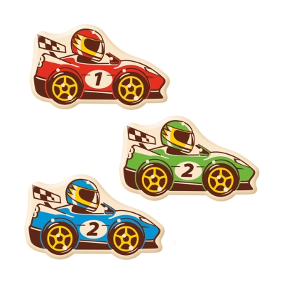 Voiture de course, chocolat blanc, ass. 1 X 96 pcs 