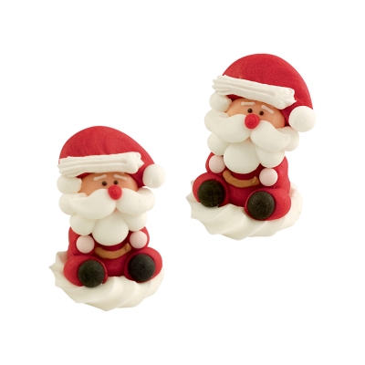 Pères-Noël en 3D 1 X48 pcs - 35 x 37 x 38 mm 