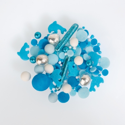 Décor à parsemer, Blue Waves, 1 X 600 g 