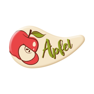 Décors  Apfel , chocolat blanc 1 X 100 pcs 