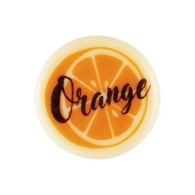 Special decoration  Orange , white chocolate 1 X xx pcs 