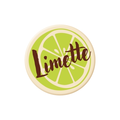 Décors  Limette , chocolat blanc 1 X 160 pcs 