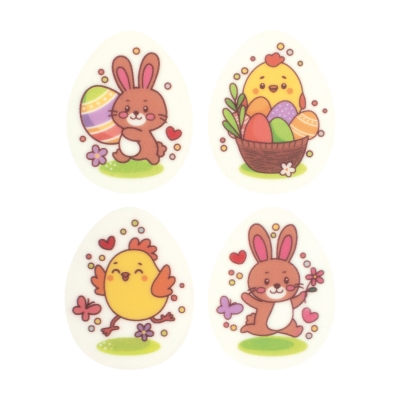 Plaquettes Pâques en masse de sucre 1 X 100 pcs 