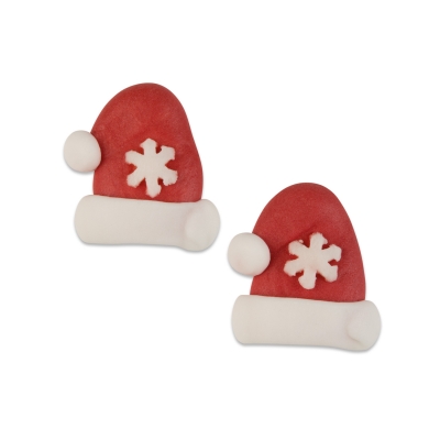 Bonnets de Père Noël en sucre, plat 1 X72 pcs - 23 x 28 x 7 mm 