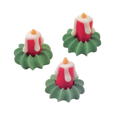 24 pcs Bougies en sucre/pate d'amandes 
