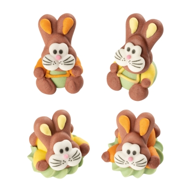 Lapins de Pâques 3D, sucre 1 X48 pcs - 28 x 30 x 38 mm 