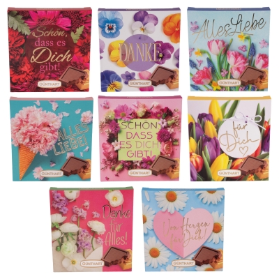 Étuis  Fleurs , ass. 1 X 16 pcs 