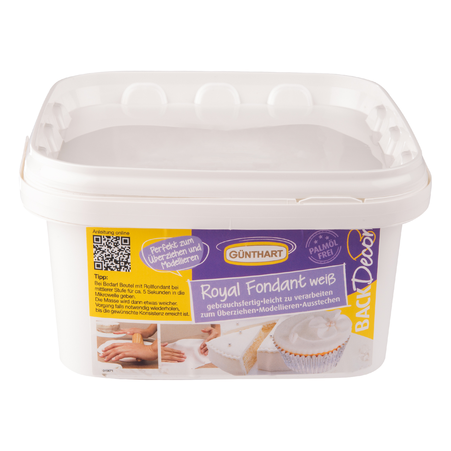 Fondant déco pâte à sucre BLANC -250g